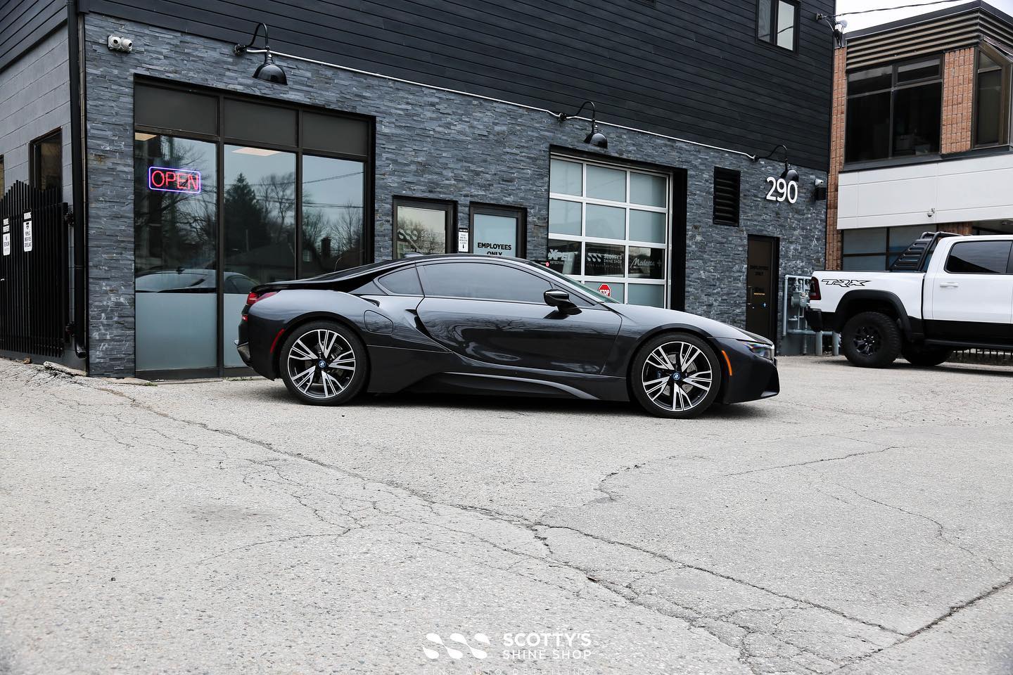 BMW i8 xpel ceramic window tint london ontario canada