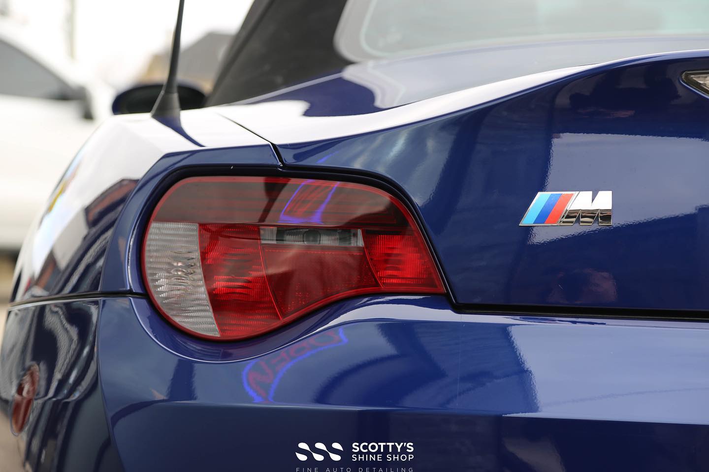 BMW Z4 M convertiible rear tail light and emblem