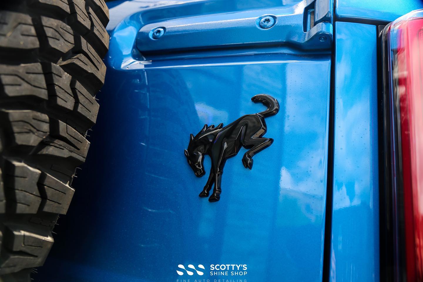 Ford Bronco Wildtrak Xpel Prime XR Ceramic Window Tint & Xpel Ultimate Plus PPF rear emblem London ON