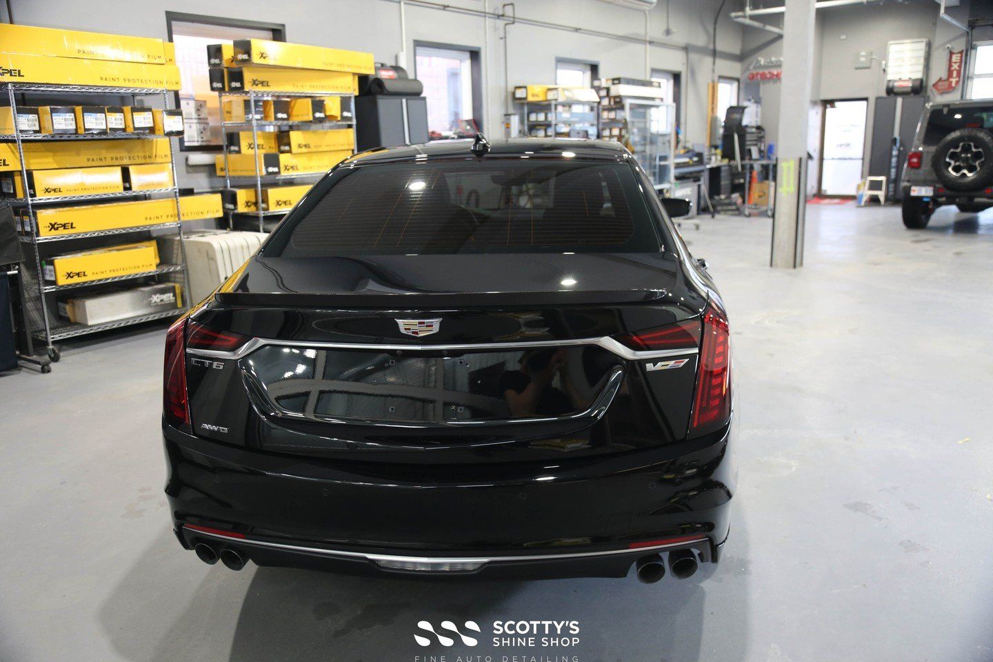 Cadillac CT6-V Blackwing - paint correction and ceramic coating rear view - London ON