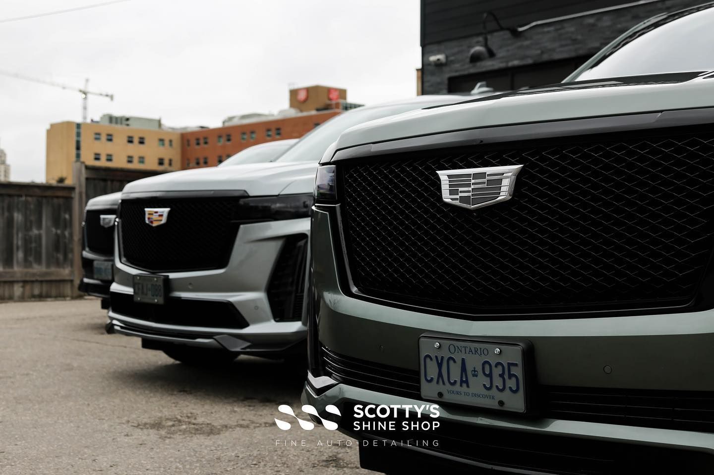Cadillac Escalade Car Detailing front end view London, ON