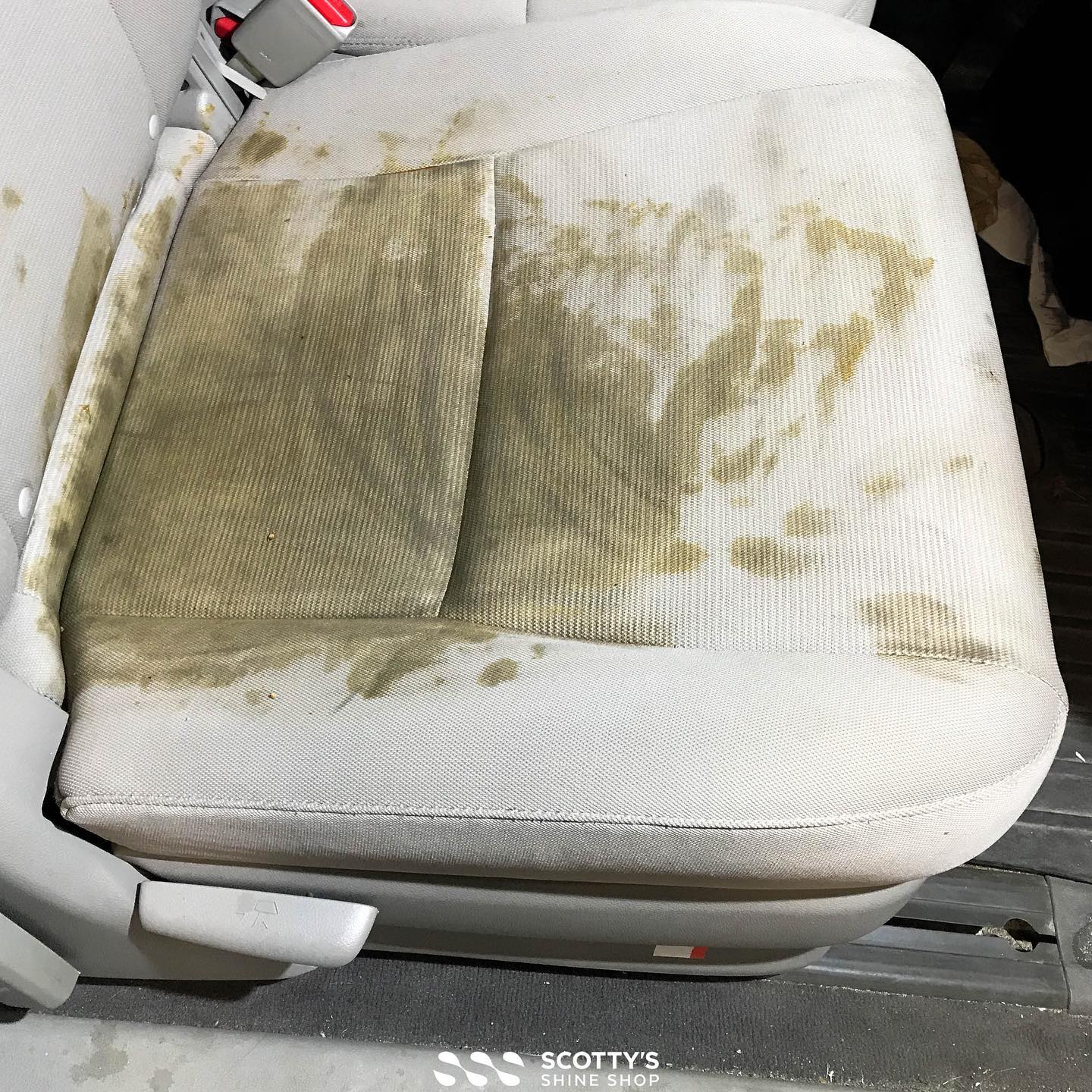 Can you clean up an Oil Spill on a seat?