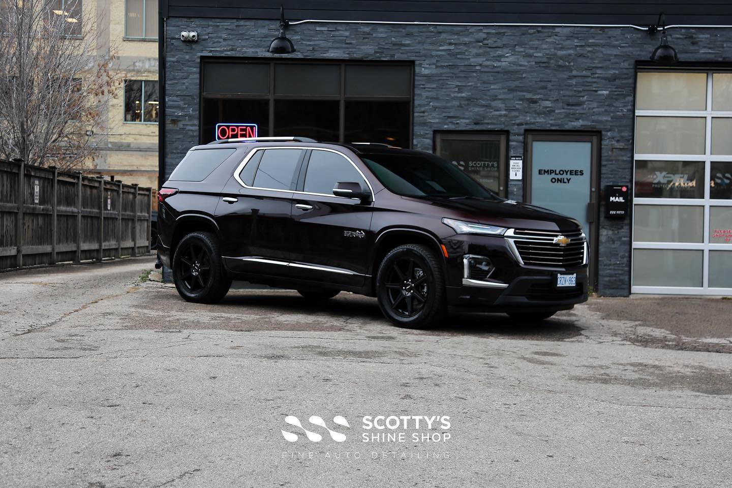 Chevrolet Traverse High Country Xpel Paint Protection Film, Paint Correction and Gtechniq Crystal Serum Ultra Ceramic Paint Coating London, Ont