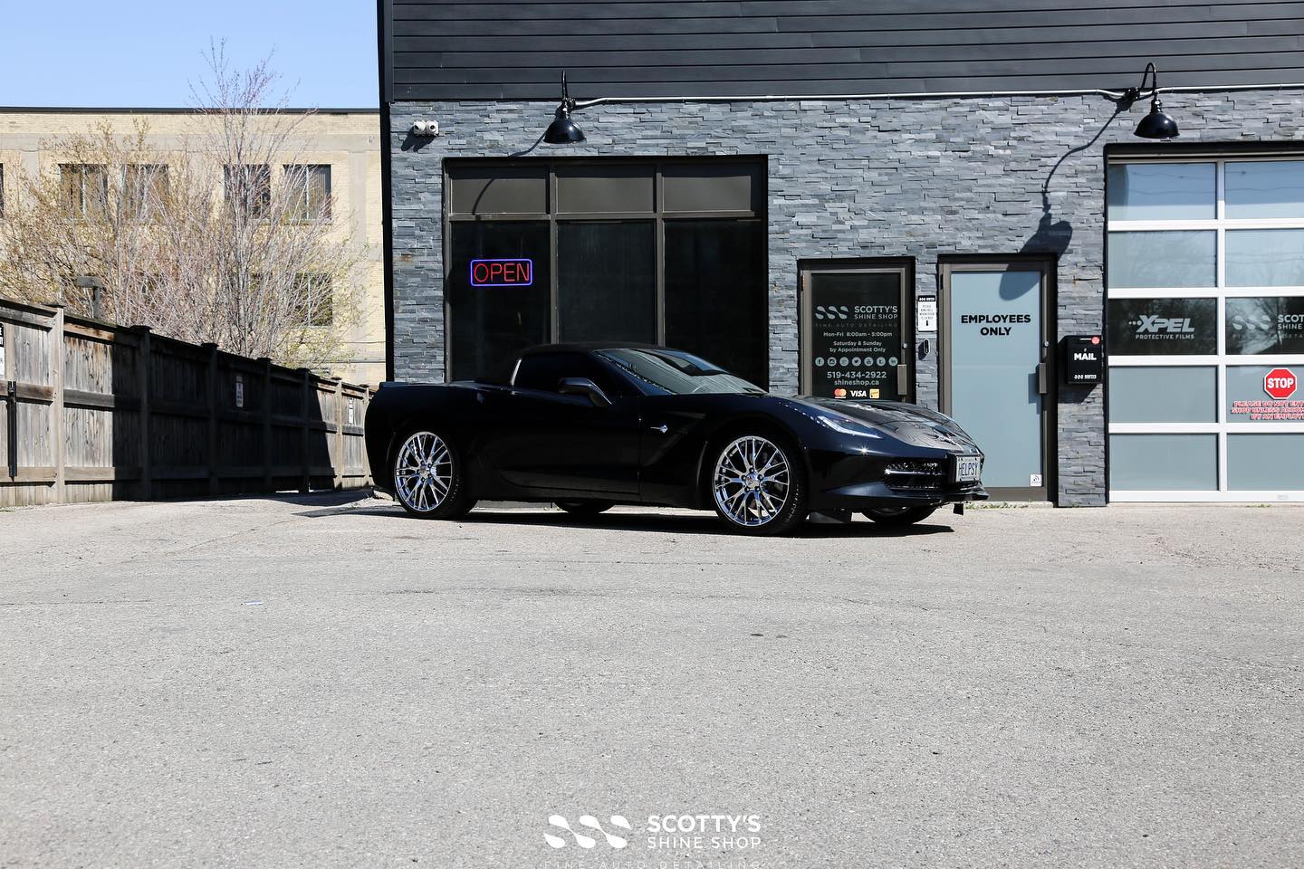 Corvette C7 Xpel Prime XR Plus ceramic window film London Ontario