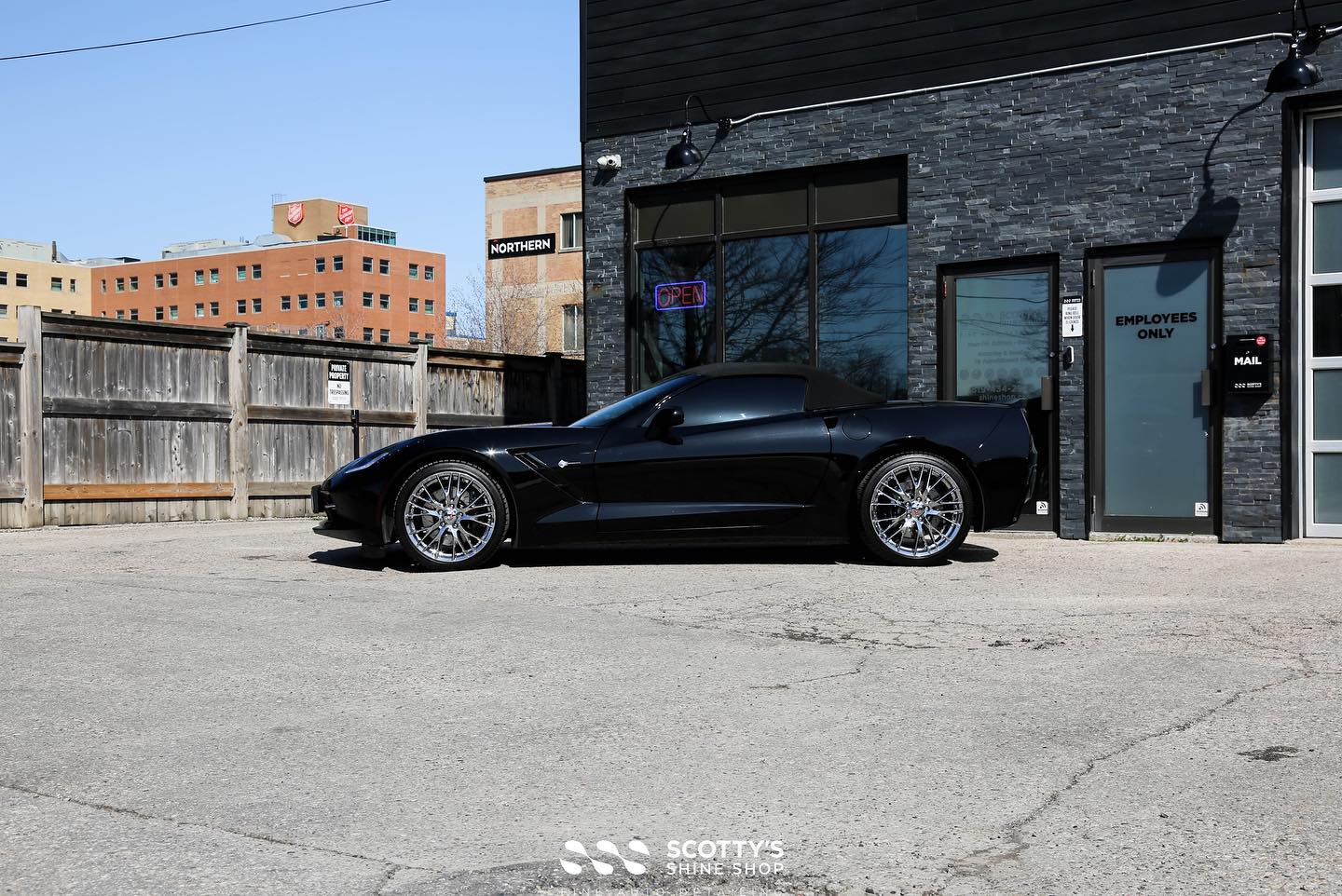 Corvette C7 Xpel Prime XR Plus ceramic window film side view London Ontario