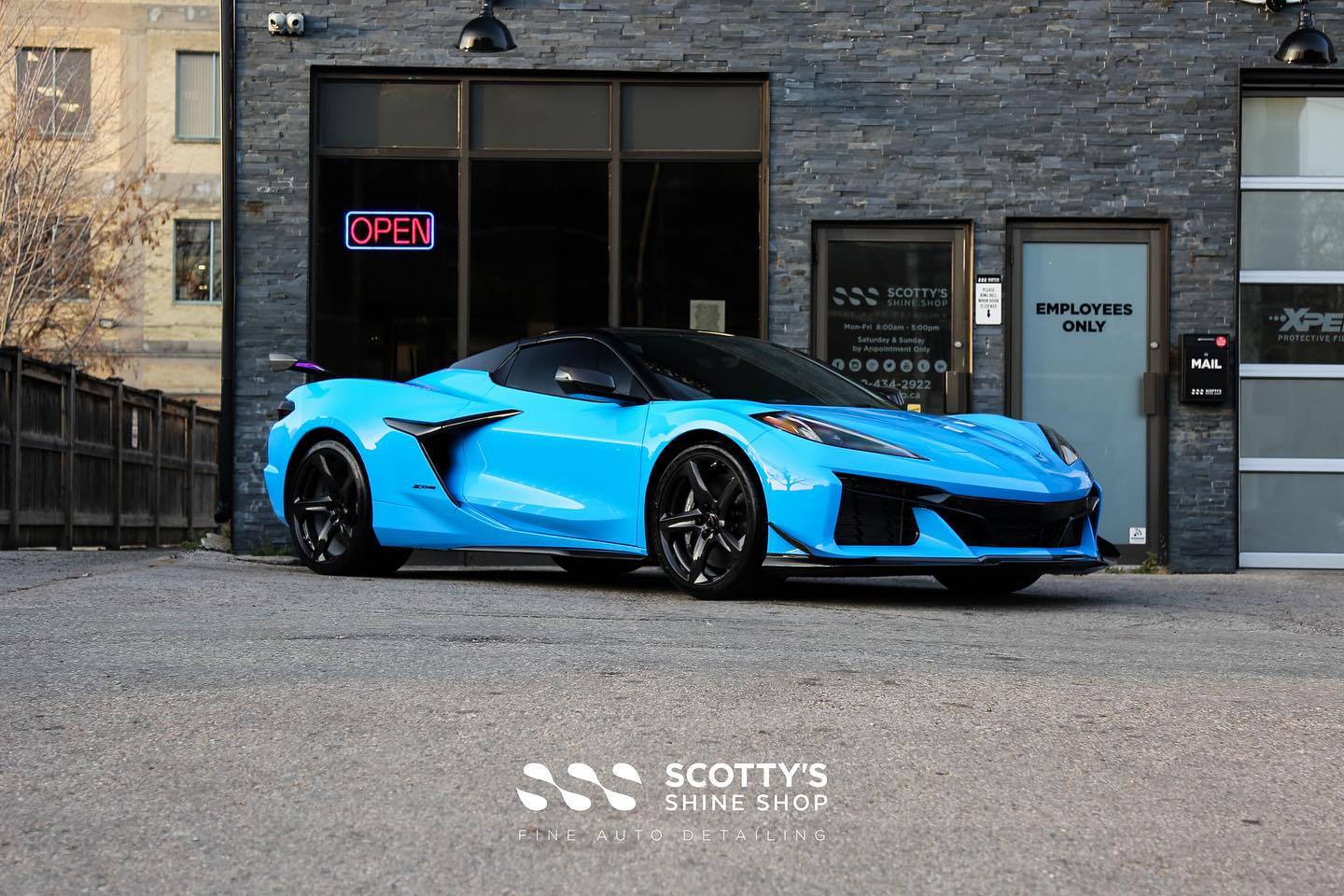 Corvette Z06 Xpel Paint Protection Film, Xpel Prime XR Plus Window Tint London, Canada