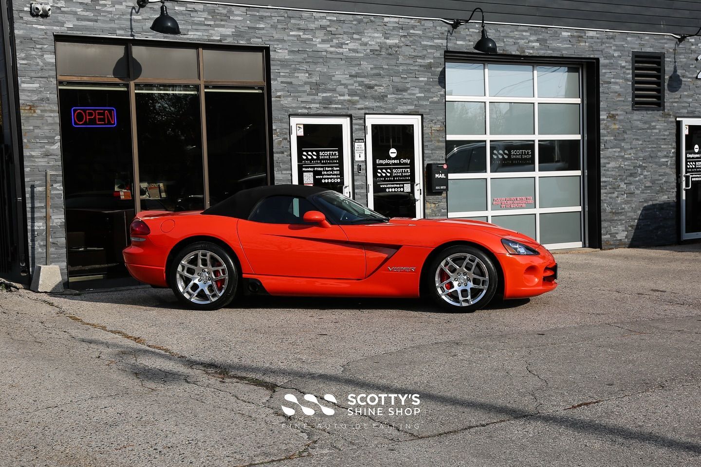 Dodge Viper | Full Detail and Modesta Ceramic Coating side view London, Canada
