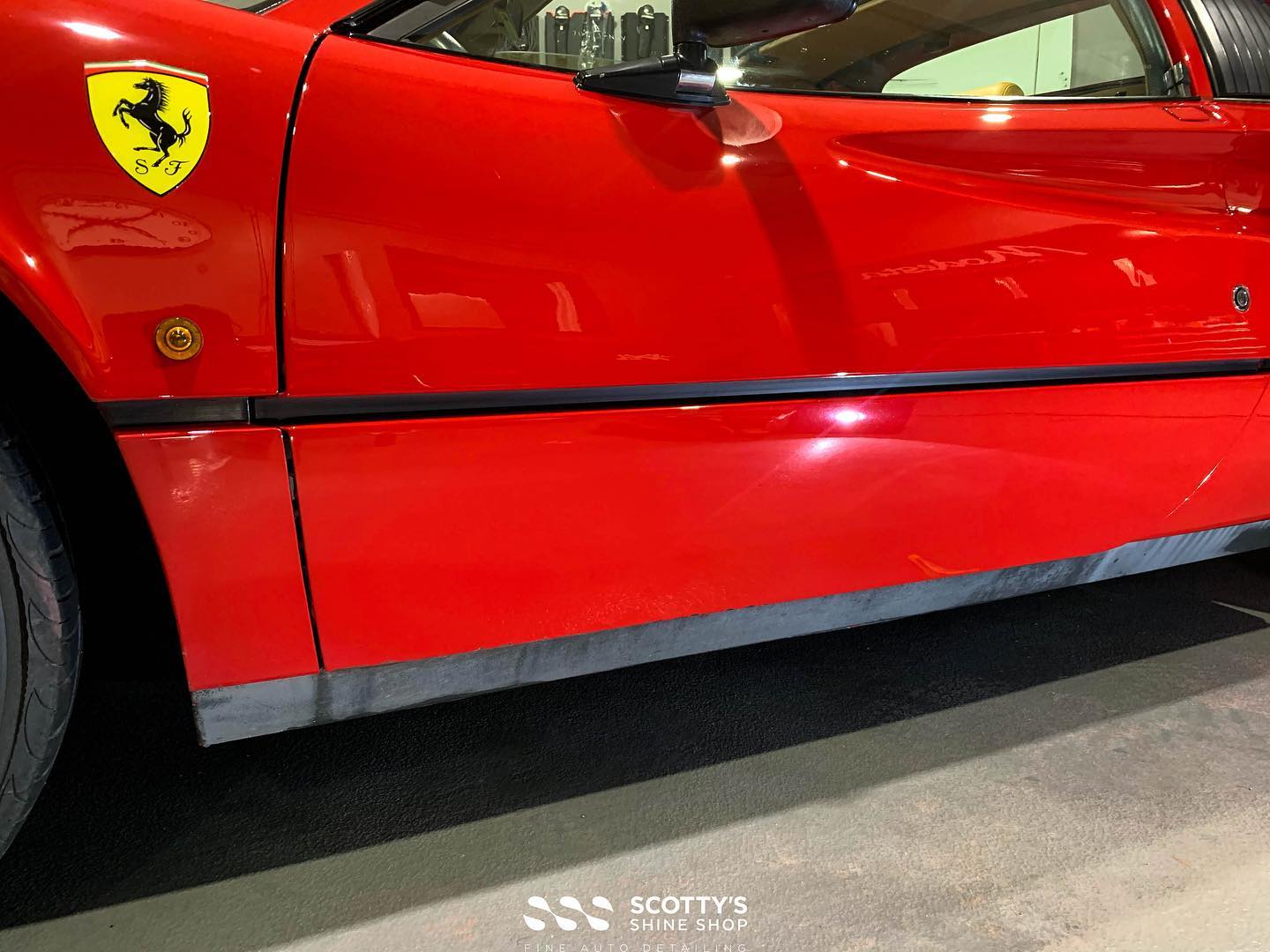 Ferrari Trim Restoration before