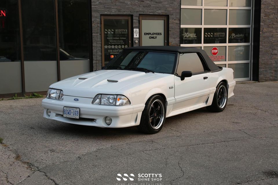Foxbody Mustang with Ceramic Window Tint