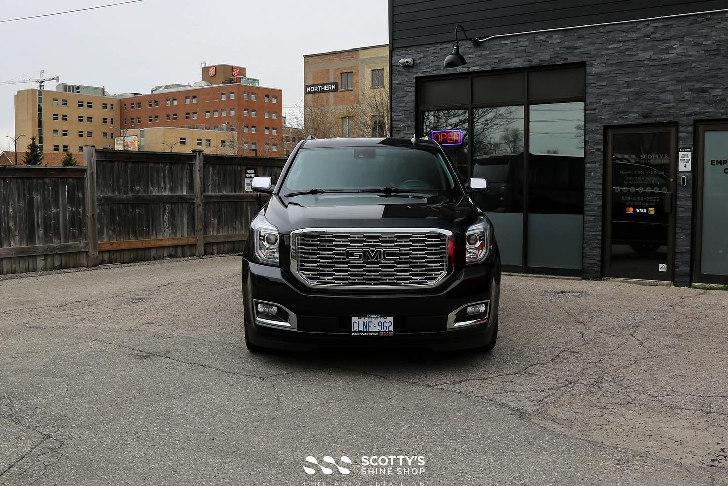 GMC Yukon Denali Ultimate package with light paint correction london ontario