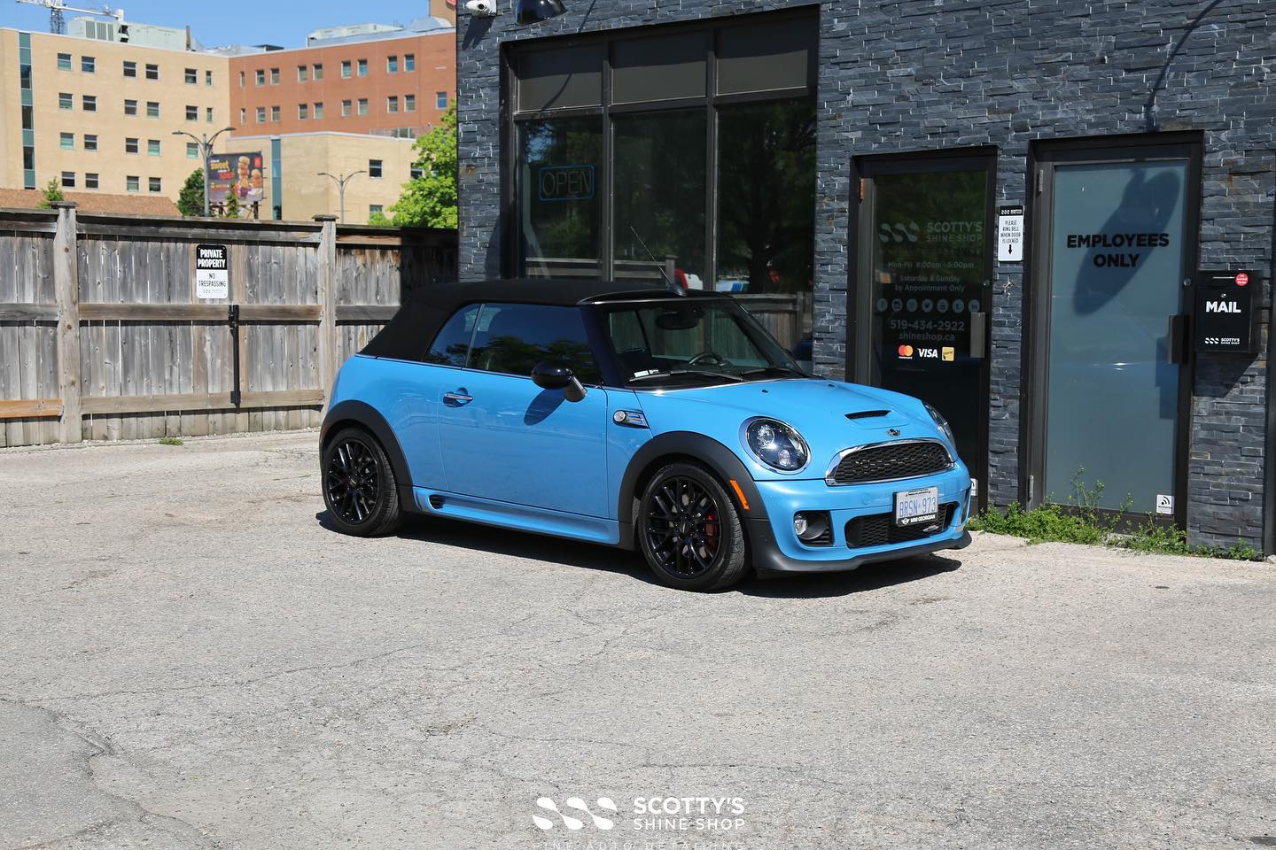 John Cooper Works Mini full detail, paint correction and protected with Gtechnic Crystal Serum light ceramic coating London Ontario