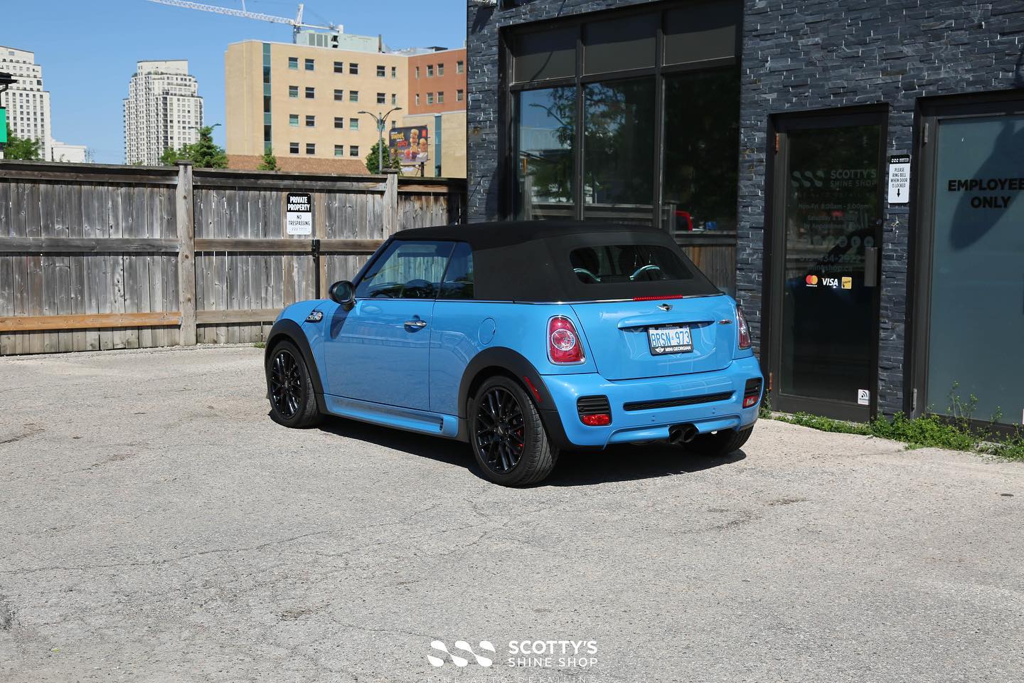 John Cooper Works Mini full detail, paint correction and protected with Gtechnic Crystal Serum light ceramic coating London On