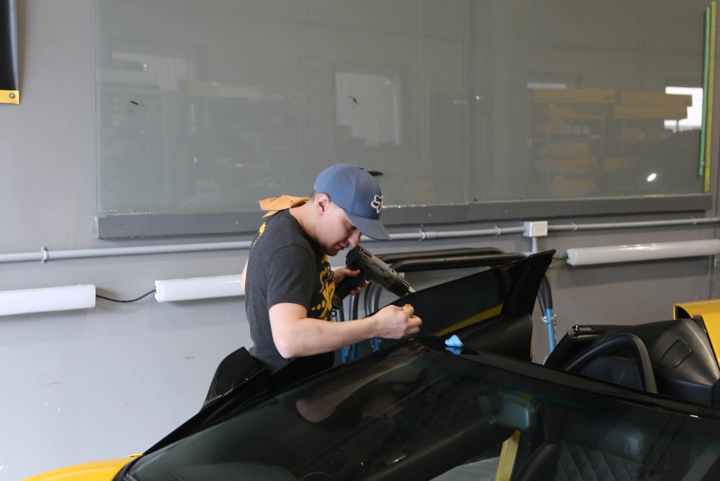 Lamborghini Murcielago xpel Prime XR Plus ceramic window film and STEK Dynoflex windshield protection film London