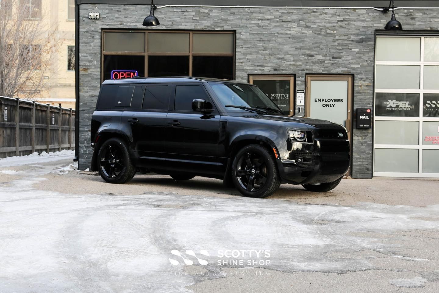 Land Rover Defender Xpel Ultimate Plus Paint Protection Film and Xpel Prime XR Plus Ceramic Window Tint London, Ont Canada