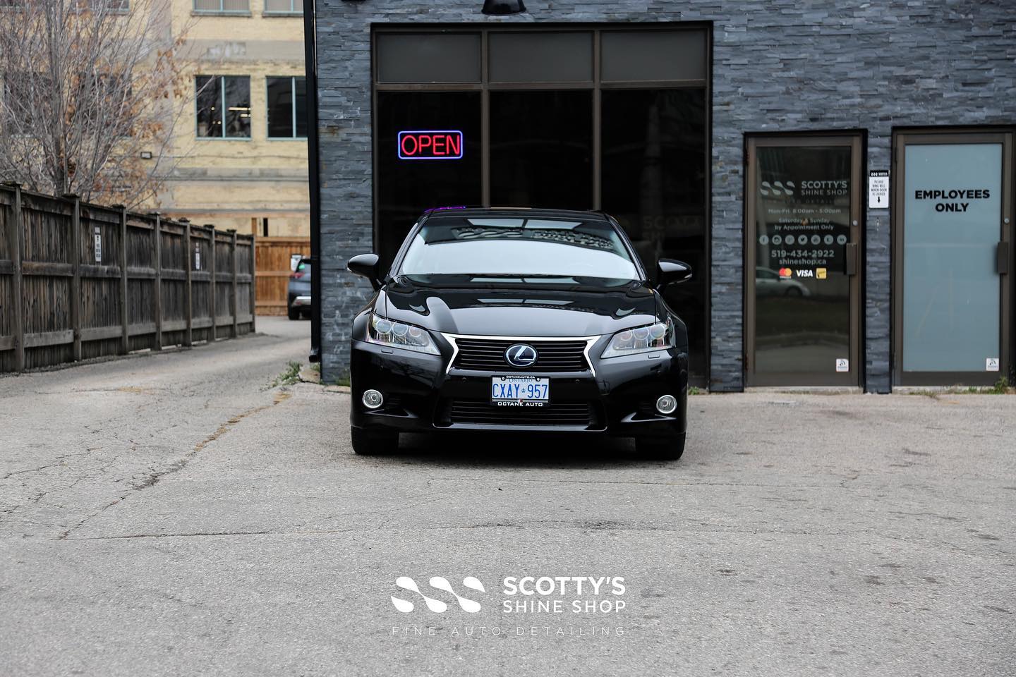 Lexus GS 450 H Paint Correction and Xpel Prime XR Ceramic Window Tint London, Canada