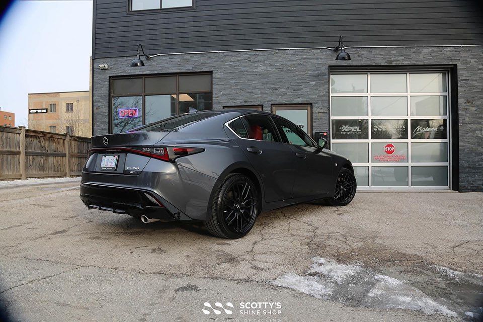 Lexus IS 350 - full new car prep, paint correction and Modesta BC-04 nano-titanium glass coating Modesta exterior glass coating - London ontario