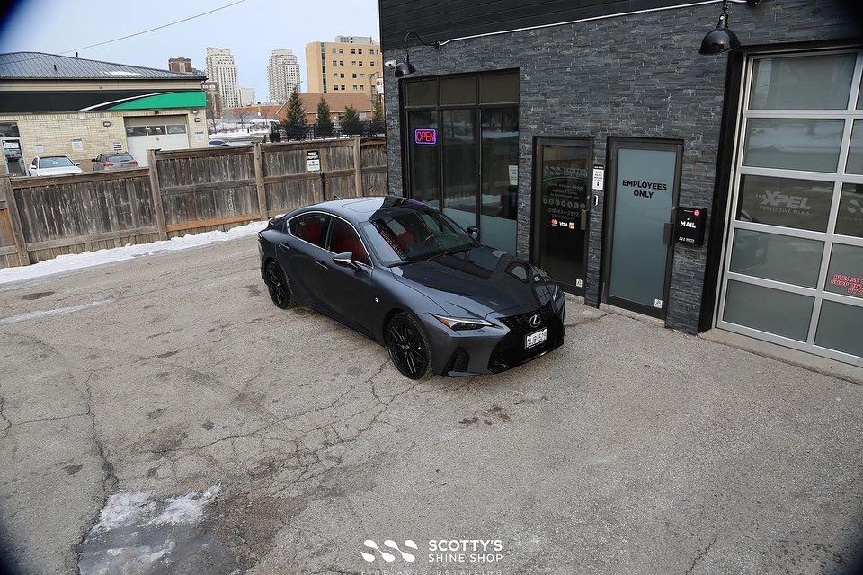 Lexus IS 350 - full new car prep, paint correction and Modesta BC-04 nano-titanium glass coating Modesta exterior glass coating - London