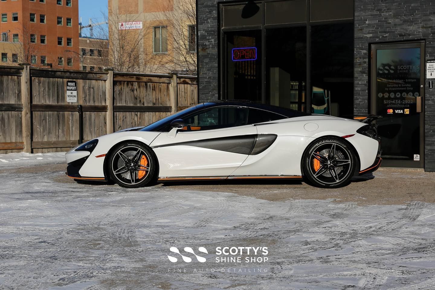 McLaren 570S Xpel Ultimate Plus Paint Protection Film and a Premium Ceramic Coating London, ontario