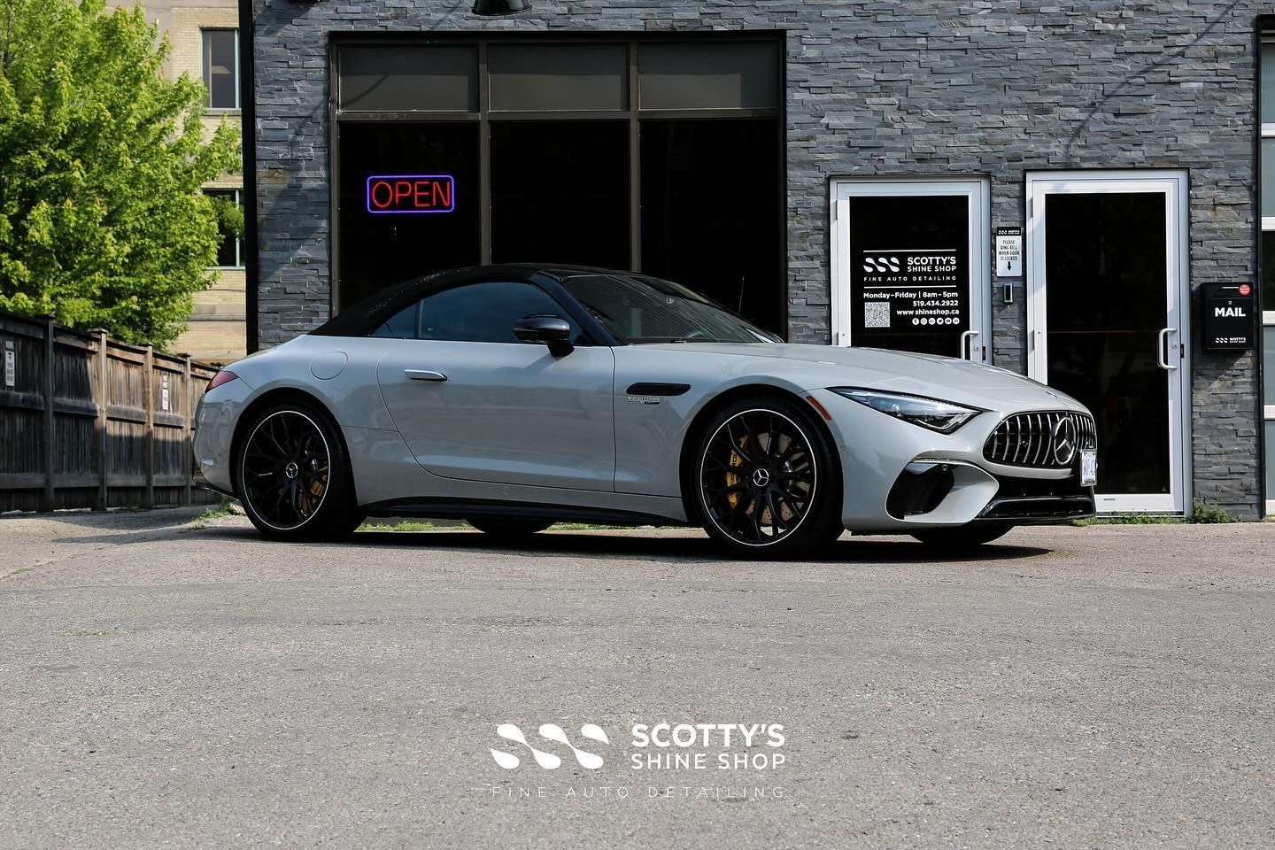 Mercedes SL AMG Detailing and Xpel Ultimate Plus Paint Protection Film and a Ceramic Coatings London, Canada