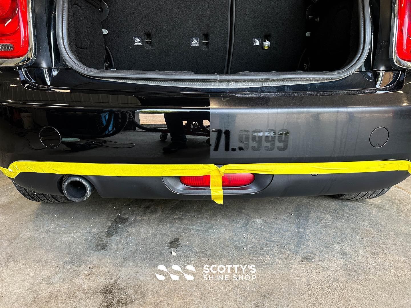 Mini Cooper Paint Correction & Polish before and afterLondon, ON