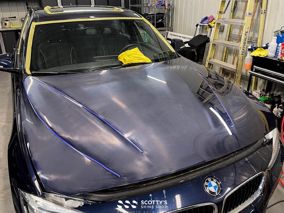 Paint Correcting Defects on this BMW