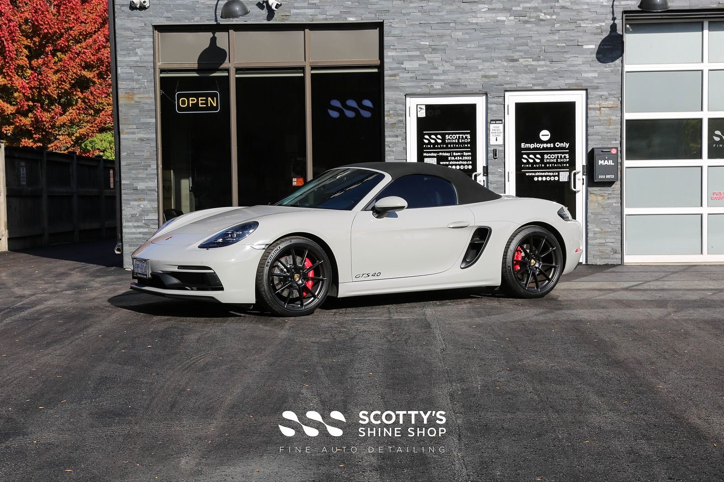 Porsche 718 Boxster GTS 4.0 LLumar Formula 1 Pinnacle Ceramic Window Film, LLumar Air 80 to the Windshield London, Ontario