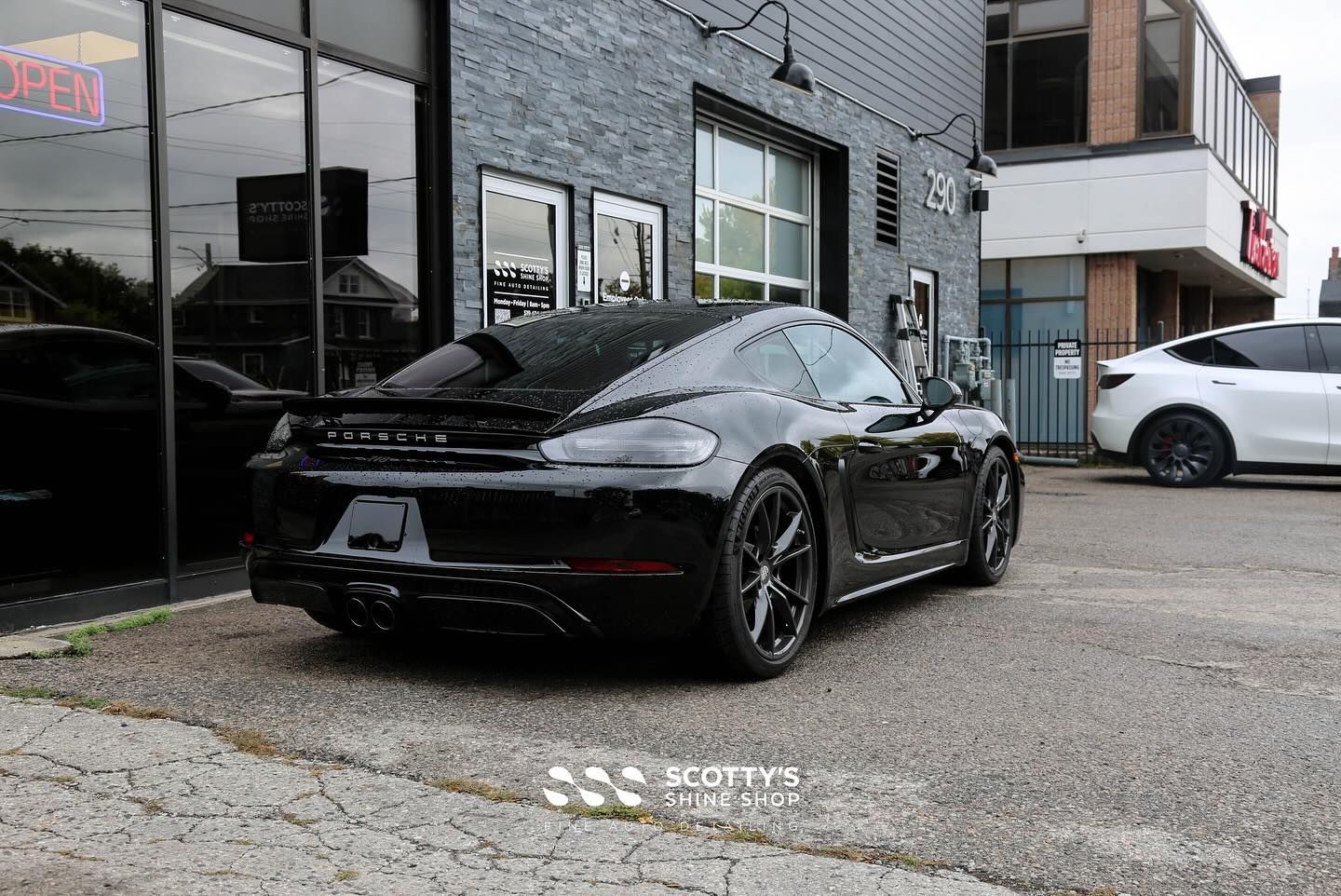 Porsche 718 Cayman Xpel Ultimate Plus Paint Protection Film and Xpel Prime XR Ceramic Window Tint London, Ontario Canada