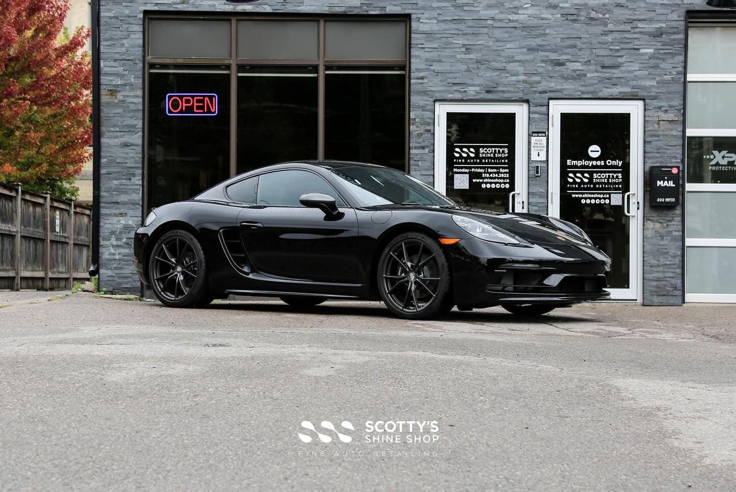 Porsche 718 Cayman Xpel Ultimate Plus Paint Protection Film and Xpel Prime XR Ceramic Window Tint London, ON