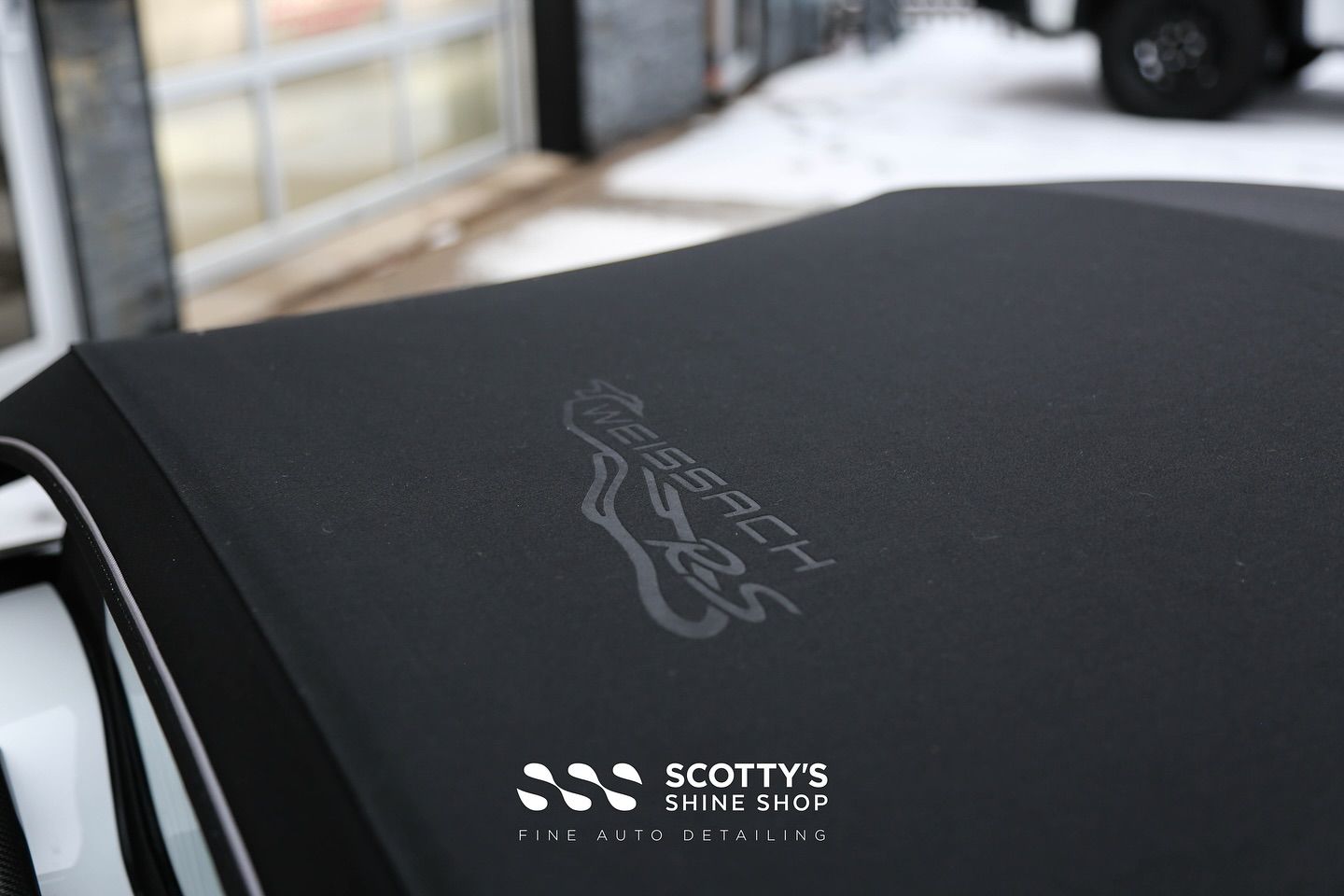 Porsche 718 Spyder RS Suntek Ultra Paint Protection Film roof close up London, Canada