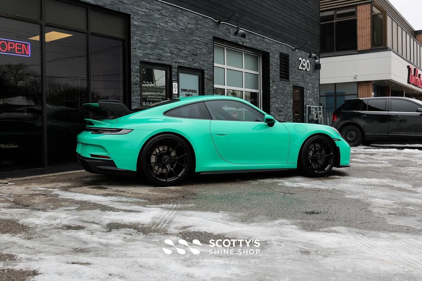 Porsche 911 GT3 Xpel Ultimate Plus Paint Protection Film, Xpel Prime XR Ceramic Window Tint and Gtechniq Crystal Serum Ultra Ceramic Coating London, Canada