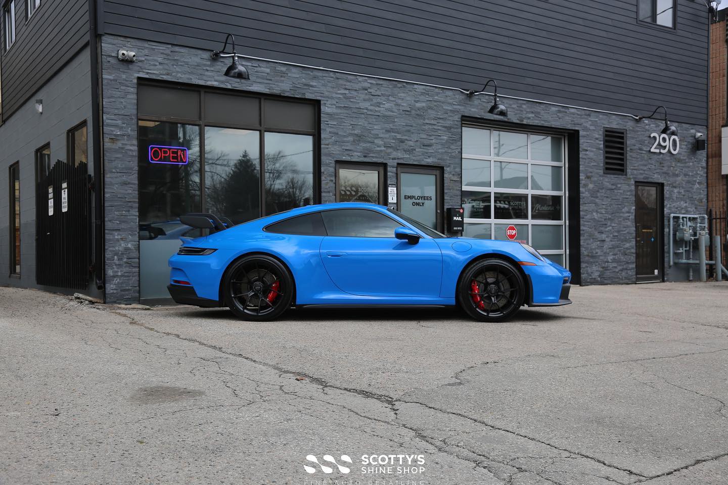 Porsche 911 GT3 Xpel Ultimate Plus ppf Xpel Prime XR Plus Ceramic window tint side view London On