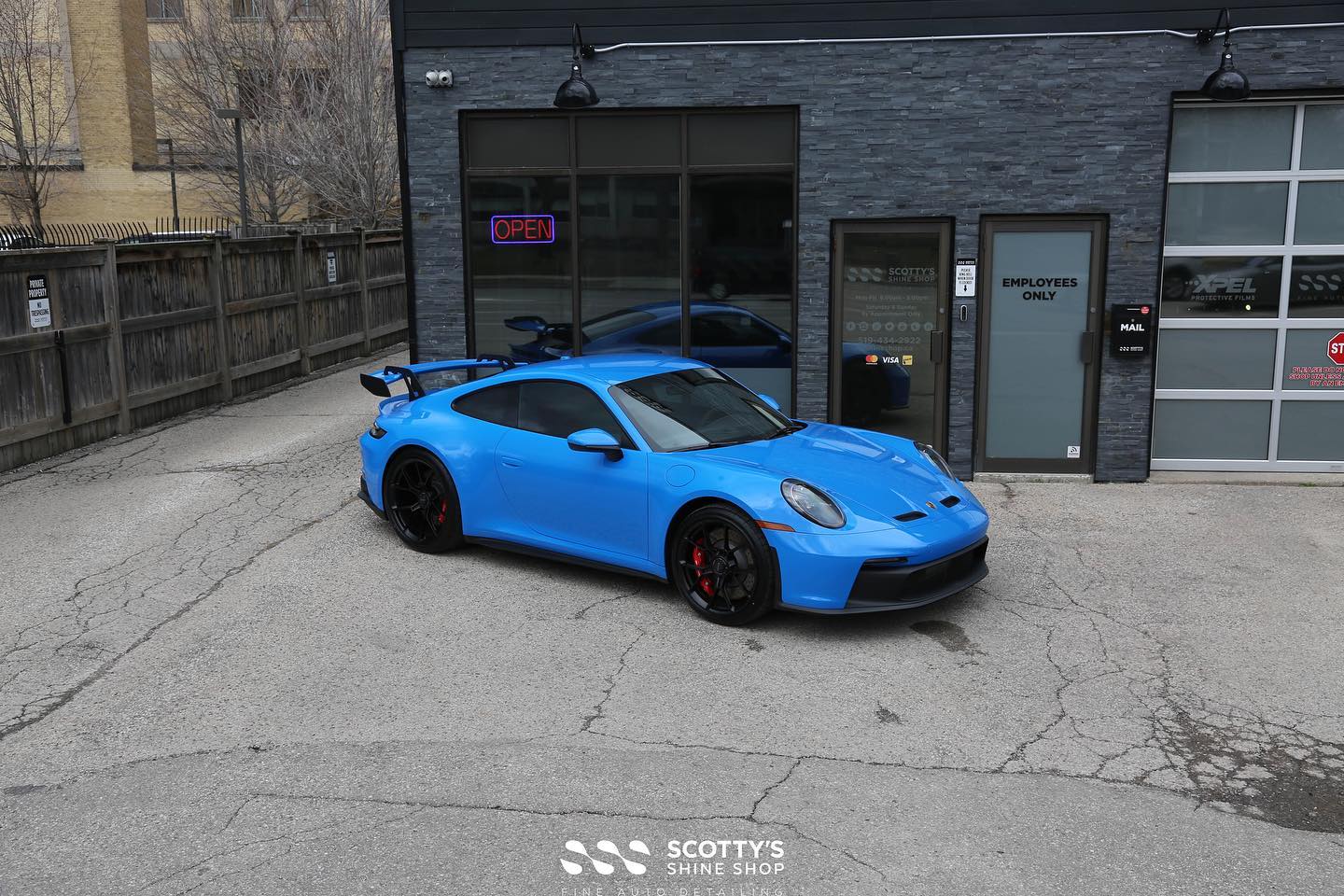 Porsche 911 GT3 Xpel Ultimate Plus ppf Xpel Prime XR Plus Ceramic window tint London Ontario