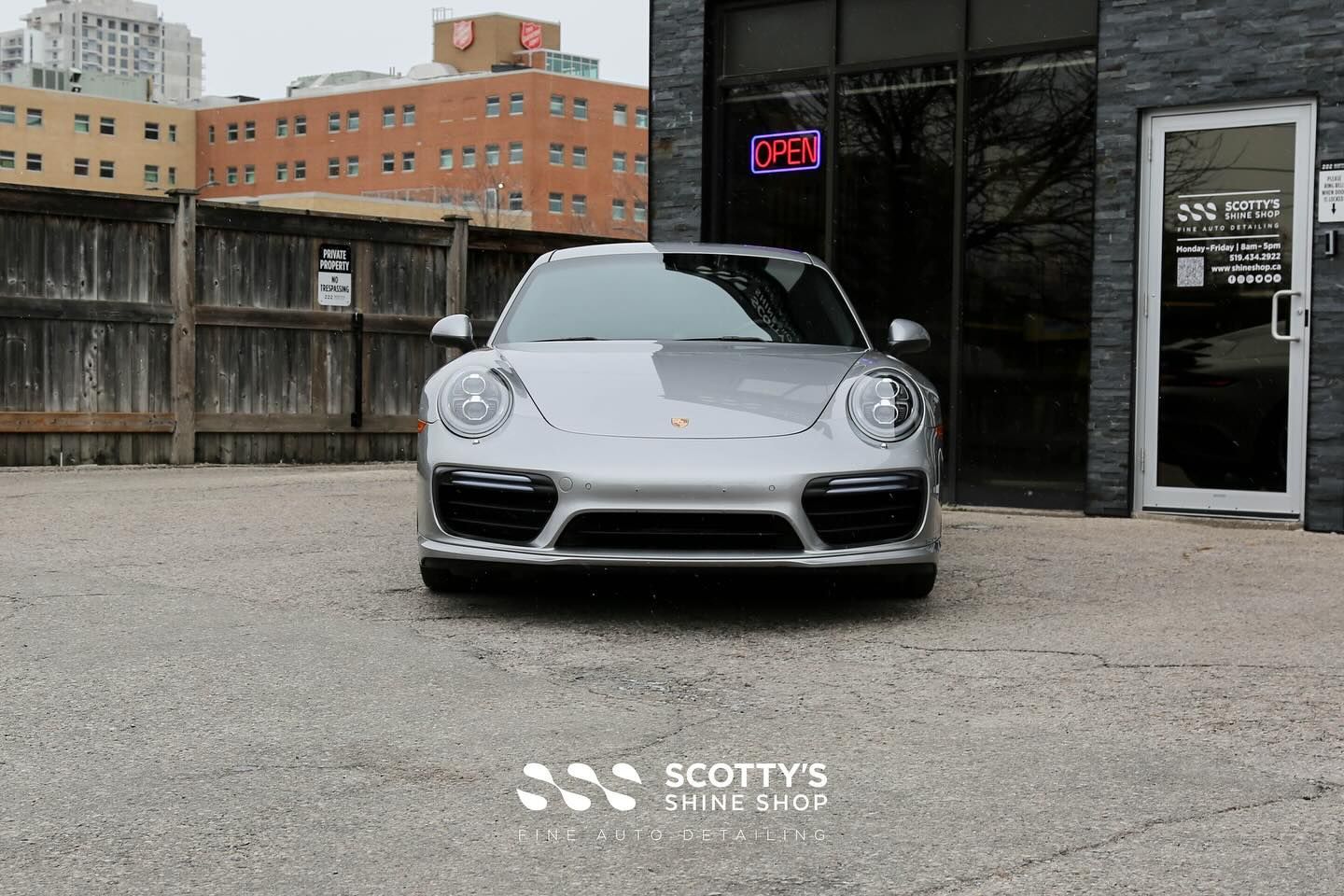 Porsche 911 Turbo Xpel Ultimate Plus Paint Protection Film front end view London, On Canada