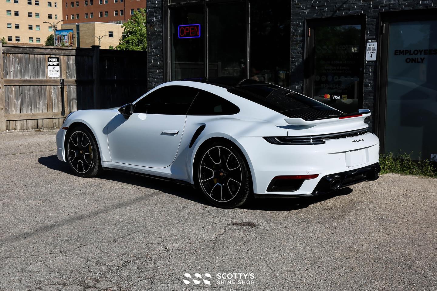 Porsche 911 Turbo Xpel Ultimate Plus Paint Protection Film and XR Prime Ceramic Window Film London Ontario Canada