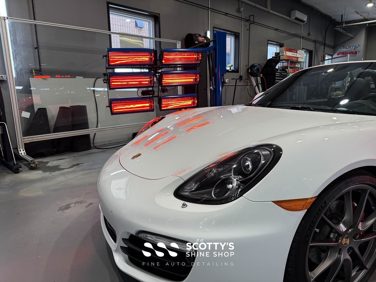 We’re on the home stretch after a huge job on this beautiful Porsche Boxster curing the Modesta BC-X