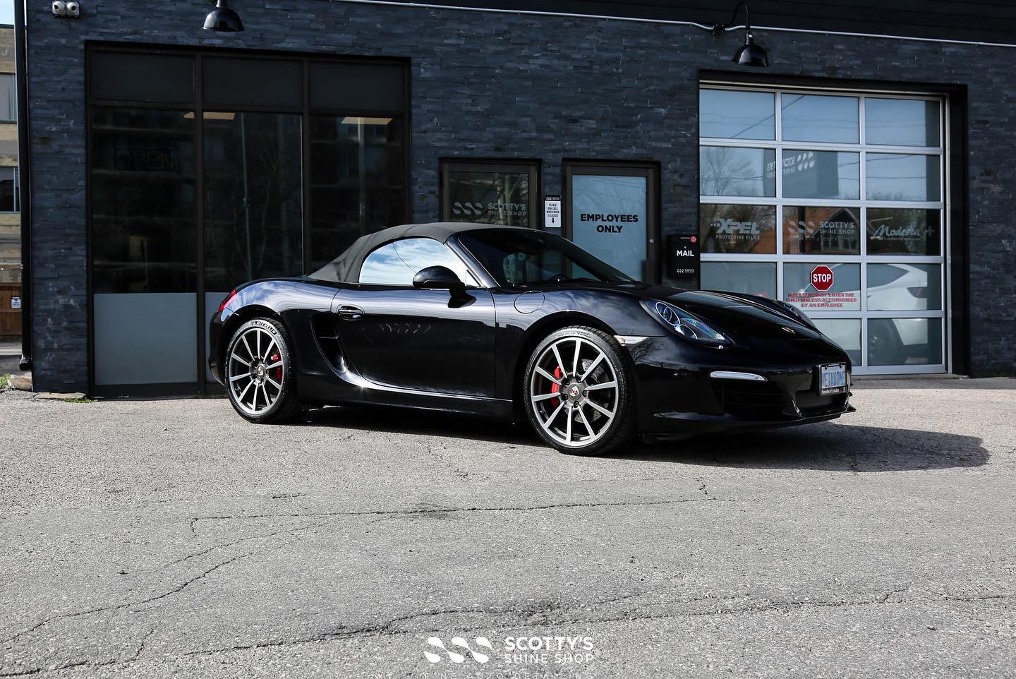 Porsche Boxster S paint correction with ceramic coating london on