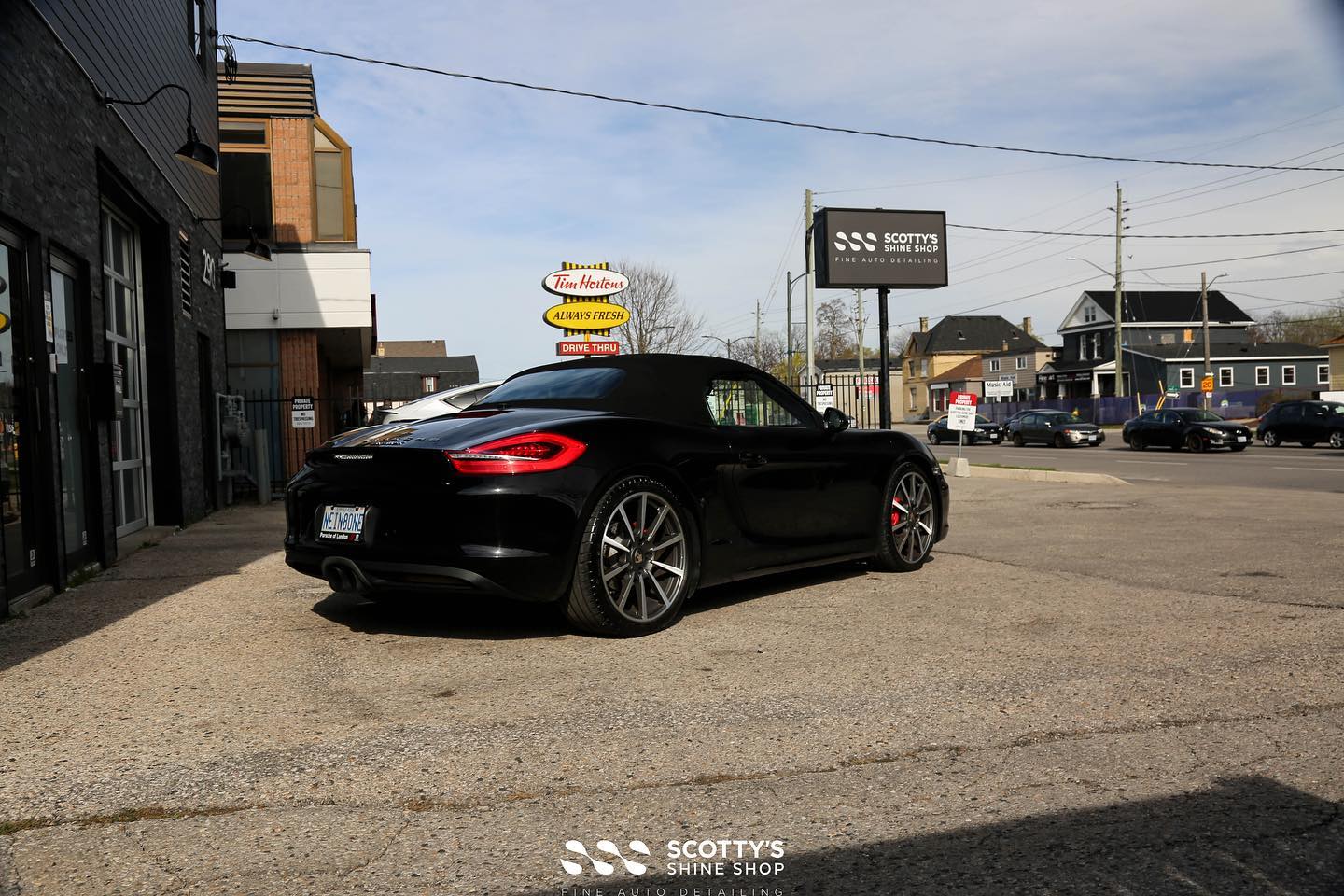 Porsche Boxster S paint correction with ceramic coating london