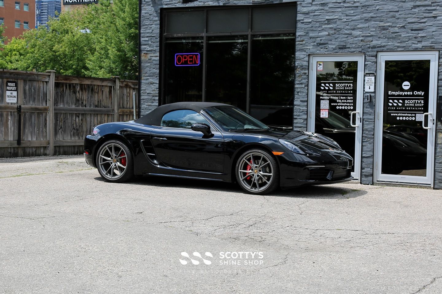 Porsche Boxster S Premium Suntek Ultra Paint Protection Film Coverage on the Full Front End London, ON Canada