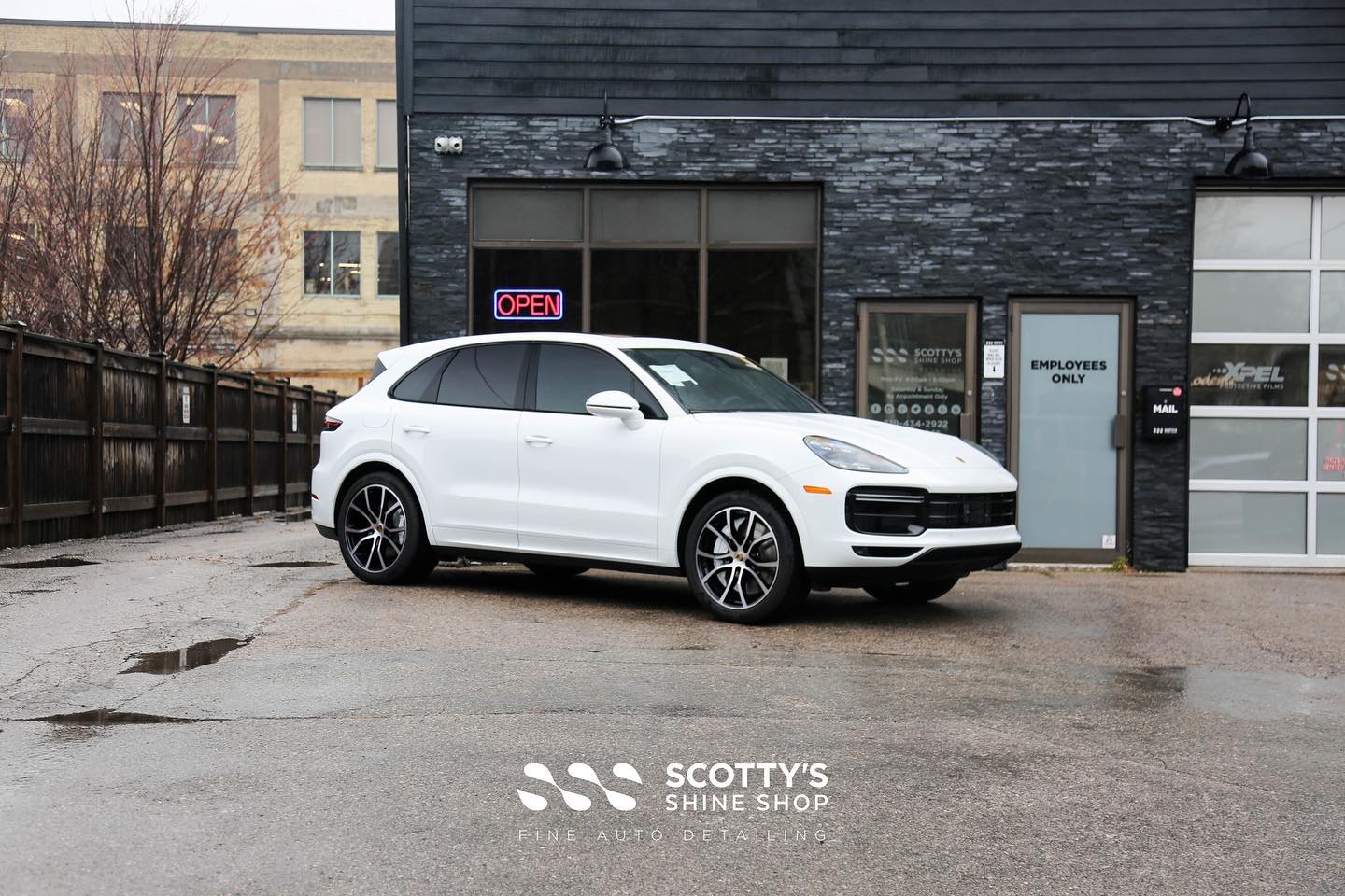 Porsche Cayenne Turbo Xpel Ultimate Plus paint protection film London Ontario Canada