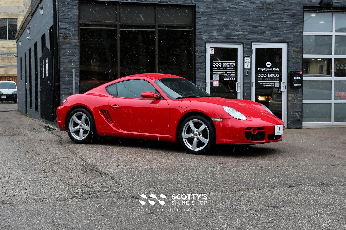 Porsche Cayman Suntek Ultra Paint Protection Film side view London, Ontario