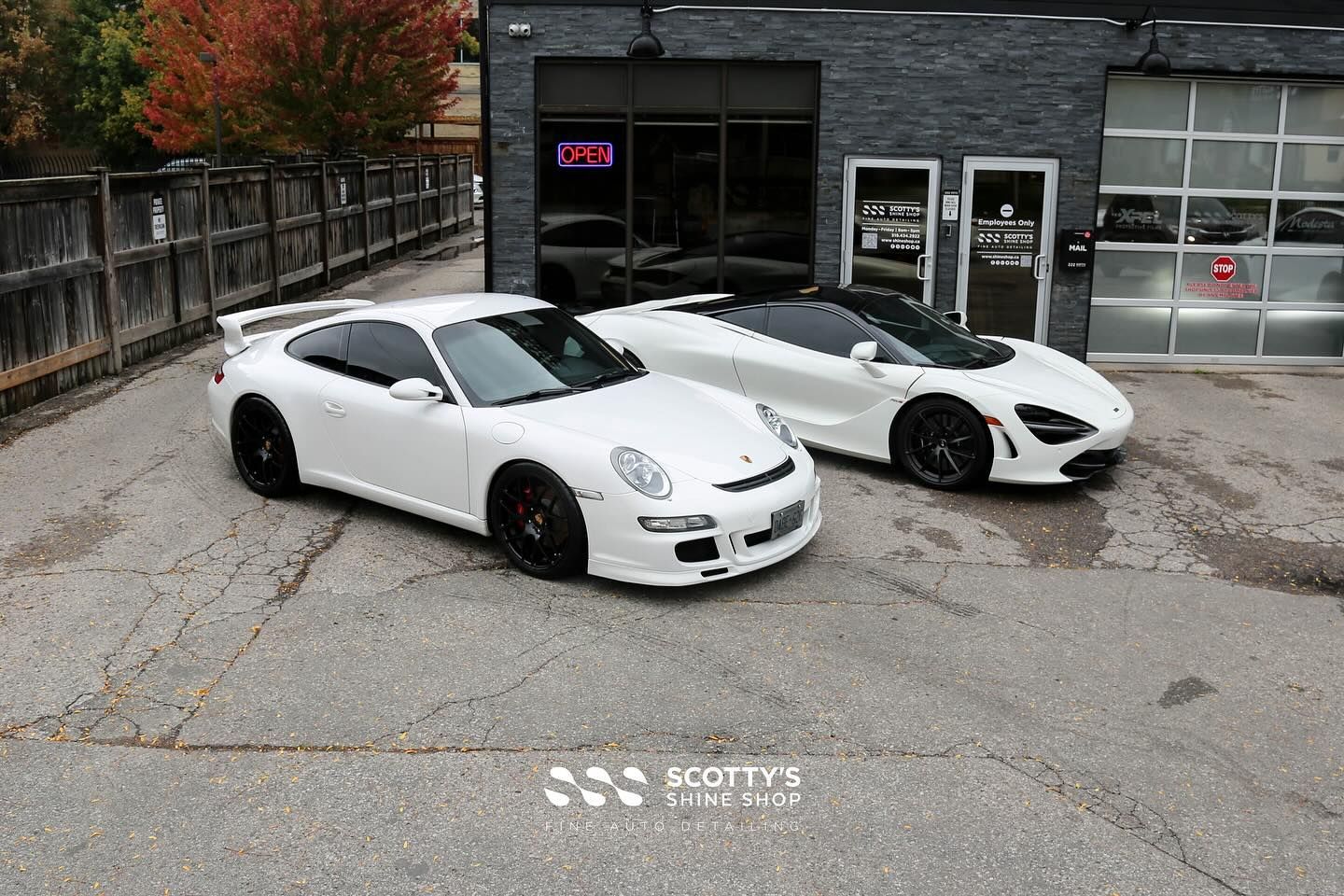 Porsche and McLaren Car Detailing side view London, ON