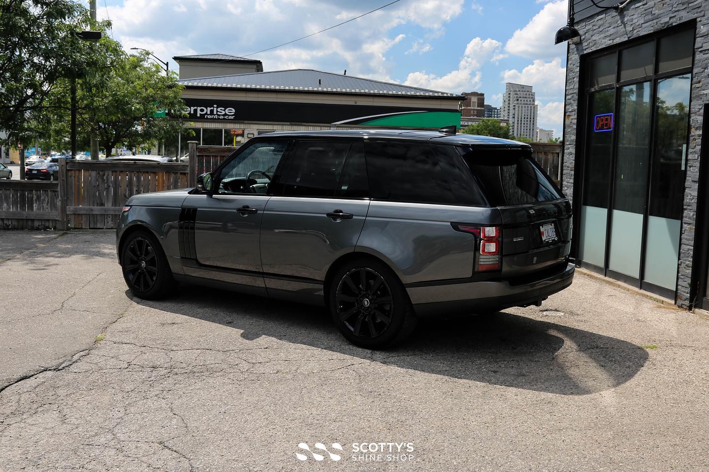 Range Rover Sport Paint Correction Modesta BC-04 nano-titanium glass coating London ontario