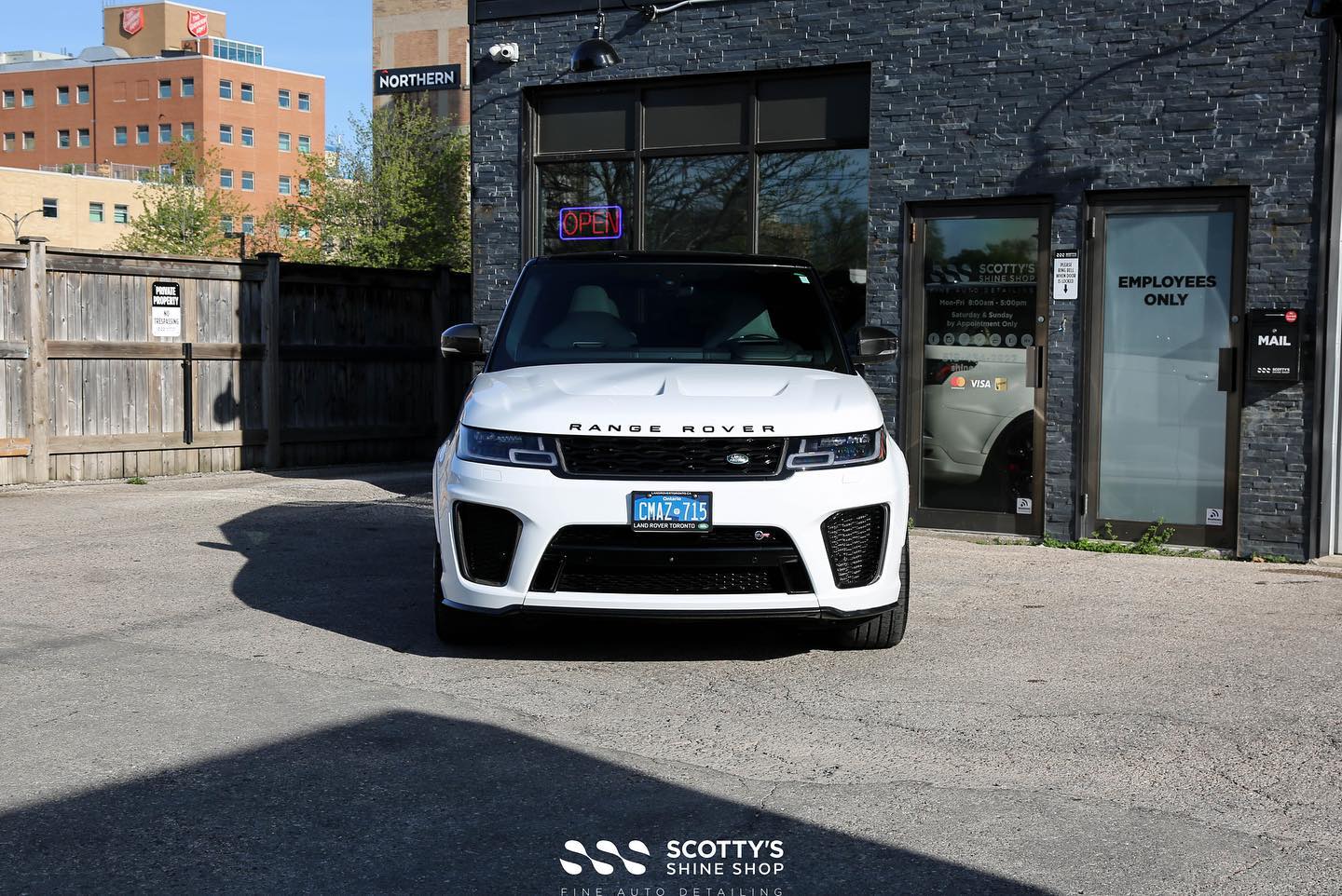 Range Rover Sport SVR ultimate package paint correction ceramic coating london canada