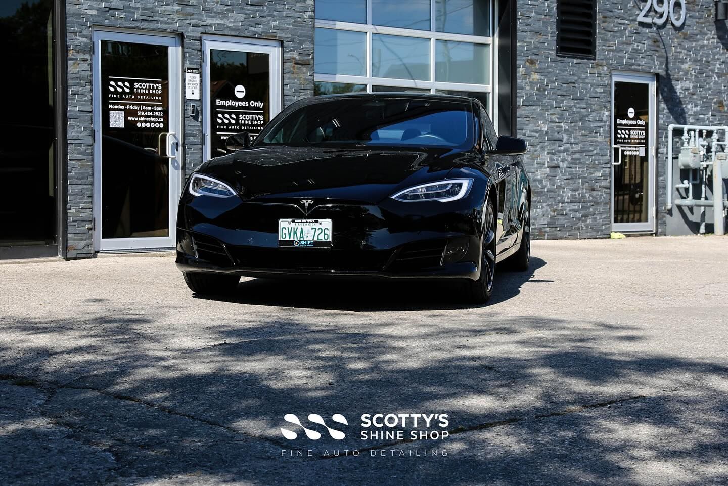 Tesla Model S Full Front End Protection in Xpel Ultimate Plus Paint Protection Film London, Ontario Canada