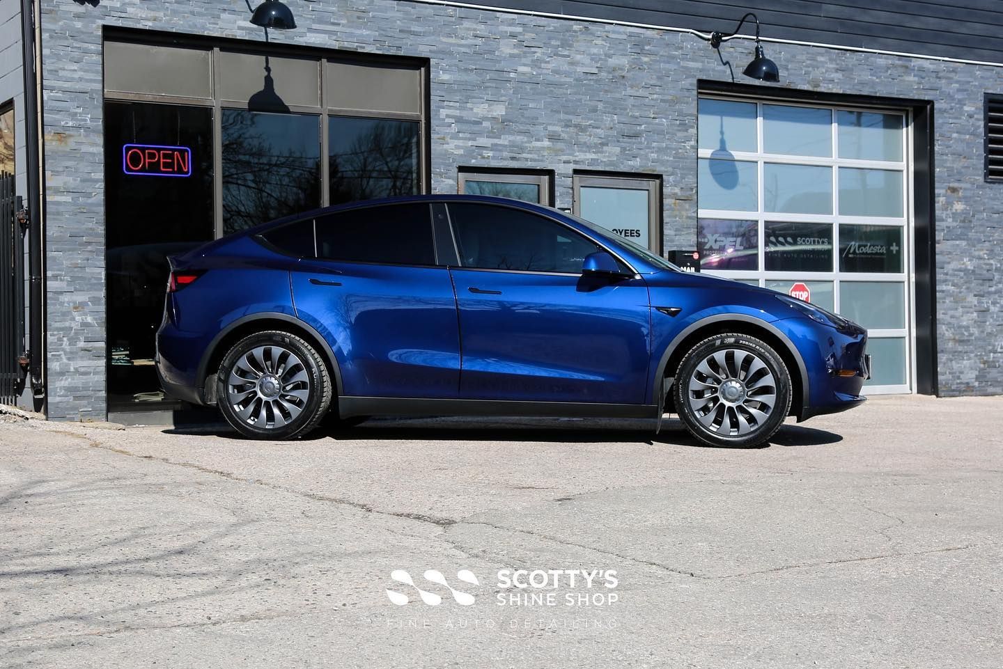 Tesla Model Y Xpel Prime XR Plus Ceramic Window Tint and Xpel Ultimate Plus Paint Protection Film London, Canada
