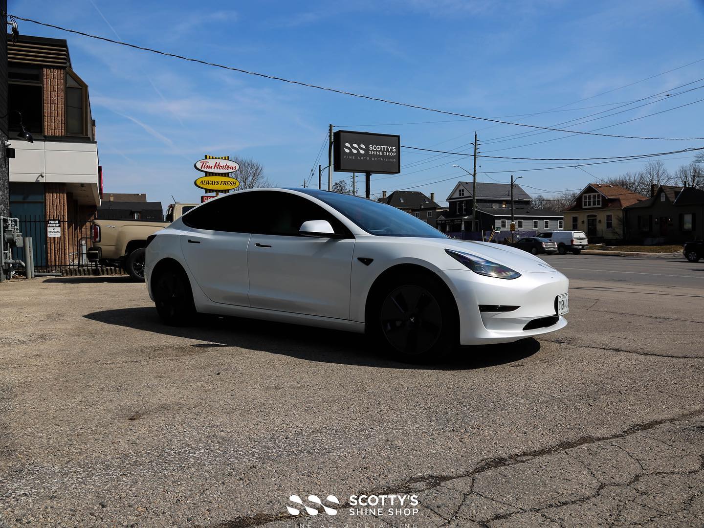 Tesla Model Y Xpel Ultimate Fusion paint protection film London