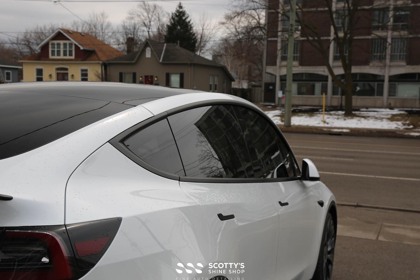 Tesla Model Y Xpel Prime XR Plus ceramic window tint London Ontario Canada