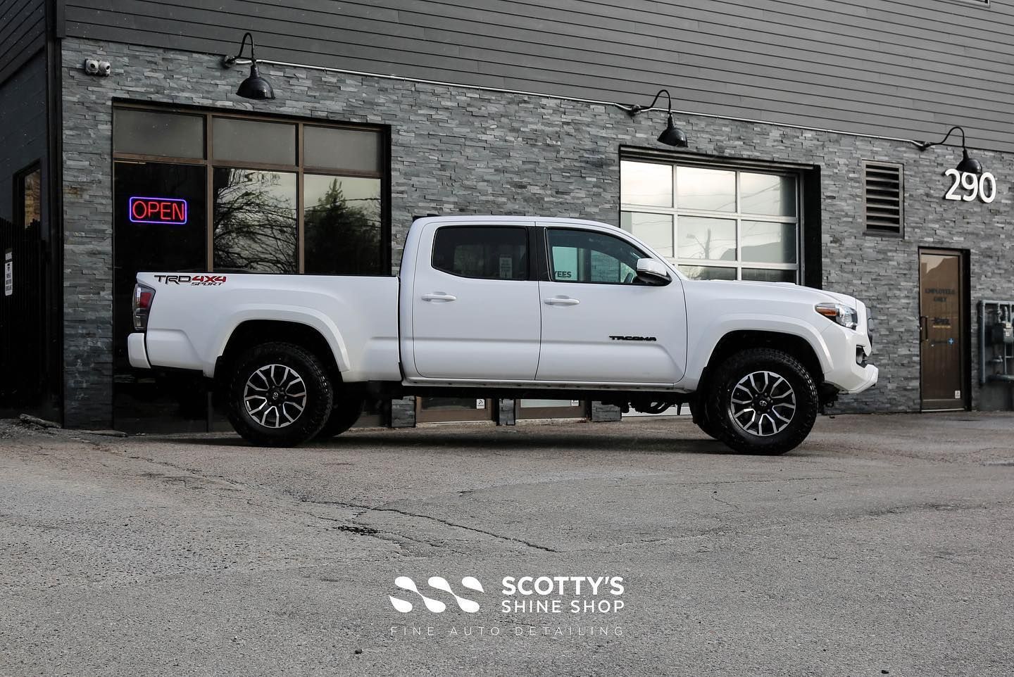 Toyota Tacoma Paint Correction Ceramic Coating side view London, Canada