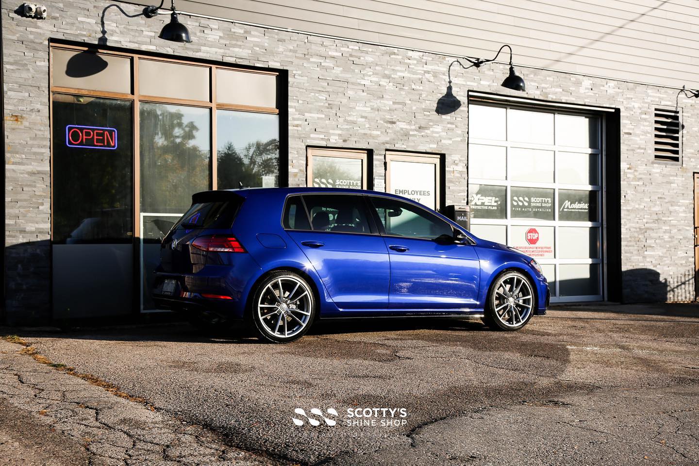 VW Golf R Paint Correction and Xpel Prime XR Ceramic Window Film Londoon, Canada
