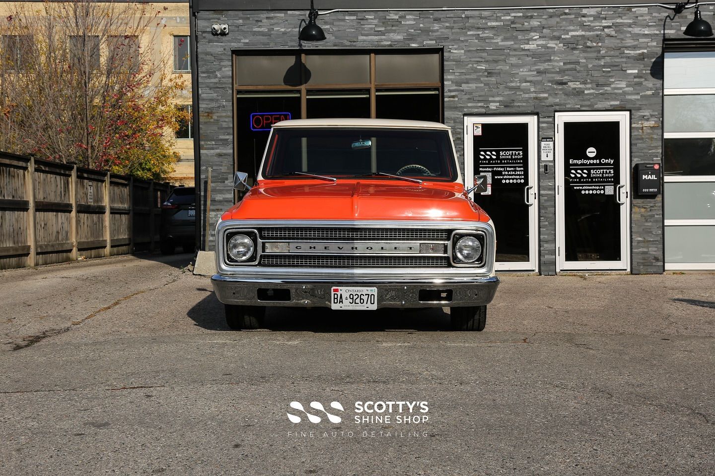 Vintage Chevrolet Pick Up Truck Tune Up Detail front end view London, ON